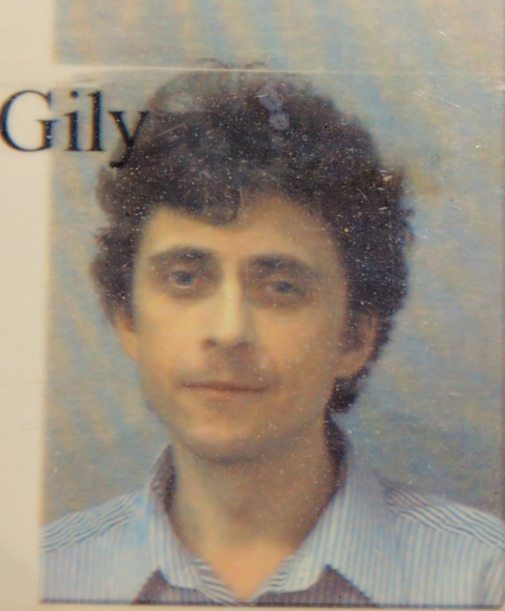 An ID picture I had shortly after arriving in the US.